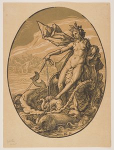 神々』より「テティス 作： Hendrick Goltzius