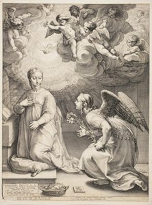 受胎告知 作： Hendrick Goltzius