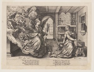 受胎告知 作： Hendrick Goltzius