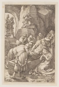 受難』より「埋葬 作： Hendrick Goltzius