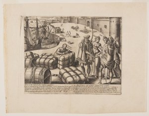 無知な公証人（『法の濫用』より） 作： Hendrick Goltzius