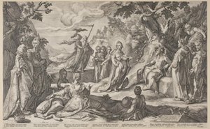 ミダスの裁き 作： Hendrick Goltzius
