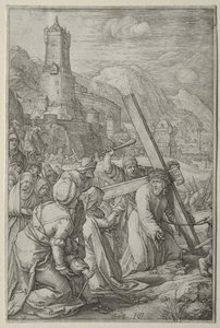 情熱：十字架を背負ったキリスト 作： Hendrick Goltzius
