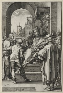 情熱：ピラトの前のキリスト 作： Hendrick Goltzius