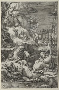 情熱：庭の苦悩 作： Hendrick Goltzius