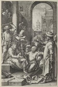 情熱：とげのある戴冠式 作： Hendrick Goltzius