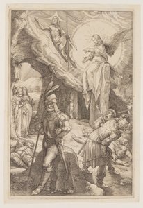 受難』より「復活 作： Hendrick Goltzius