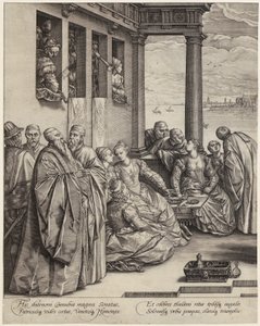 ヴェネツィアの結婚式 [ページの左半分] 作： Hendrick Goltzius