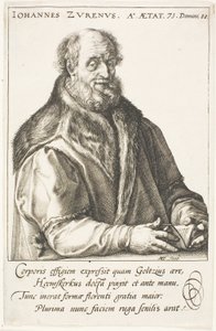ズーレン、ヤン ヴァン (1517-1591) 発行者、ハーレム市長 作： Hendrick Goltzius