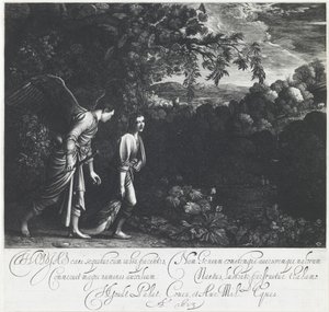 天使と一緒のトビアス 作： Hendrick Goudt