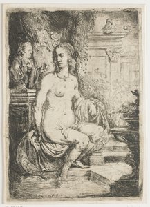 ダビデの手紙を受け取るバテシバ 作： Hendrick Heerschop