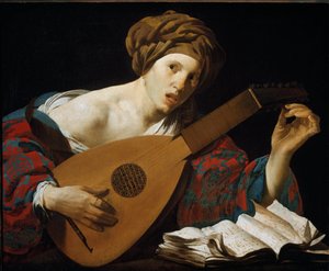 リュート奏者 (絵画 作： Hendrick Jansz Terbrugghen