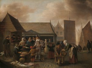 魚市場 作： Hendrick Martensz. Sorgh