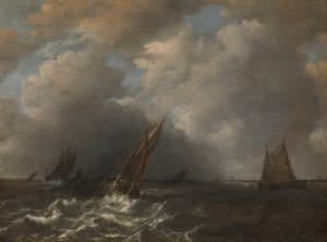 ムーズ川の嵐 作： Hendrick Martensz. Sorgh