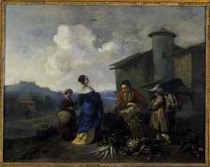 野菜売り 作： Hendrick Mommers