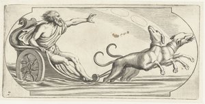 戦車に乗った海神 Nouveau Livre des Dieux et Deeßes De la Marine Bouckje of Sea Gods and Goddesses (シリーズ タイトル) 作： Hendrick de Keyser (I)