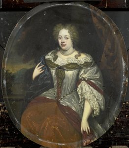 1658年以降のハンス・ウィレム・ファン・アイルヴァの妻、フロック、バロネス・ファン・アイルヴァの肖像 作： Hendrick de Valk