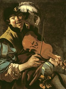 少年バイオリニスト、1626 作： Hendrick ter Brugghen