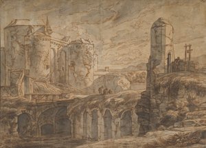 スルイスのブルージュ門、1661 年。 作： Hendrick van Minderhout