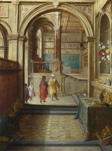 クロイソスとソロン、c。 1610 作： Hendrick van Steenwyck the Younger