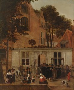 1650年頃のライデン大学での学位授与 作： Hendrick van der Burch