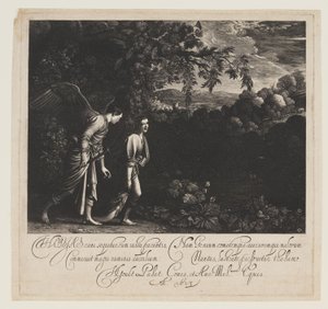トビアスと天使 作： Hendrick von Goudt
