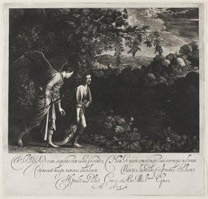 トビアスと天使 作： Hendrick von Goudt