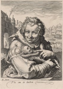 I. Sauredamによって刻まれた愚者、c.1595（簀の紙に刻まれた）