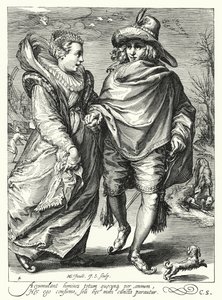 冬（彫刻 作： Hendrik (after) Goltzius
