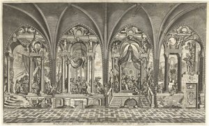 アントワープの聖ミカエル修道院の食堂にある絵画 作： Hendrik Causé