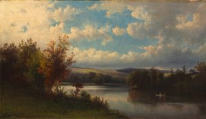 コネチカット州グランビー近郊の風景 1870年頃 油彩・キャンバス 作： Hendrik Dirk Kruseman van Elten