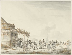 砂丘の宿屋での村祭り 作： Hendrik Gerrit ten Cate