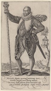 左を向いた槍兵 作： Hendrik Goltzius
