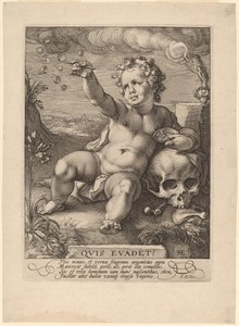 はかなさのアレゴリー (「ホモ・ブラ」) 作： Hendrik Goltzius