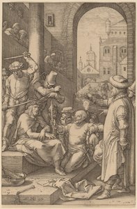 いばらの冠をかぶったキリスト 作： Hendrik Goltzius