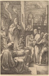 カイファの前のキリスト 作： Hendrik Goltzius