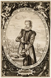 ジョシーナハメルス、1589年（紙にインク） 作： Hendrik Goltzius