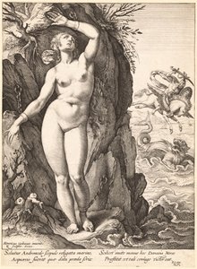 アンドロメダを解放するペルセウス 作： Hendrik Goltzius