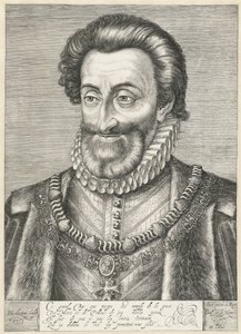 フランスのヘンリー4世王の肖像、1600年頃 作： Hendrik Goltzius