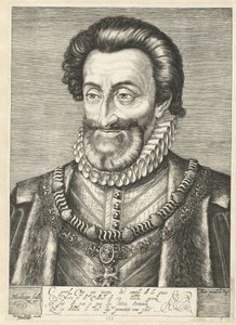 フランスのヘンリー4世王の肖像1600 作： Hendrik Goltzius