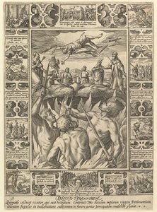 Punitio Tirannorum、キリスト教信仰の寓話、キリスト教と冒涜の寓話... 作： Hendrik Goltzius