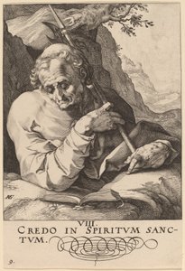 聖マタイ 作： Hendrik Goltzius