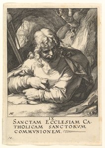セントジェームズザレス、キリスト、使徒、聖パウロの信条1589。 作： Hendrik Goltzius