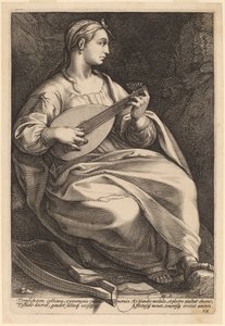 テルプシコア 作： Hendrik Goltzius