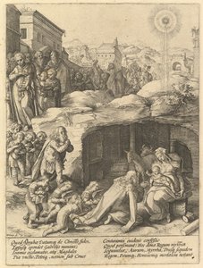 賢者の礼拝、ca。 1585。 作： Hendrik Goltzius