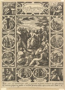 八つの至福、約。 1578年。 作： Hendrik Goltzius