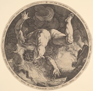 イクシオン 作： Hendrik Goltzius, after Cornelis Cornelisz van Haarlem