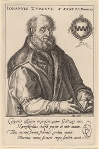 Johannes Zurenus (ヤン・ファン・ズーレン) 作： Hendrik Goltzius after Maerten van Heemskerck