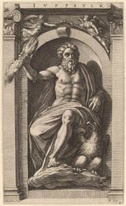 木星 作： Hendrik Goltzius after Polidoro da Caravaggio