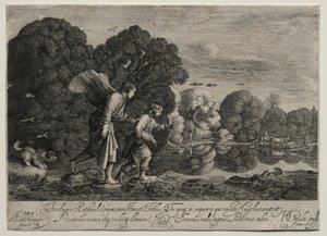 トビアスと天使の小皿。 作： Hendrik Goudt